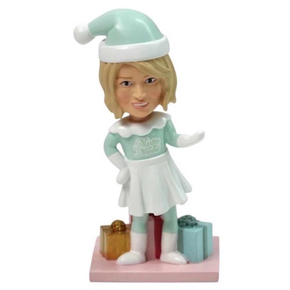 Martha Stewart Holiday Bobblehead‎ Martha On The Mantel Christmas Decor New 2025